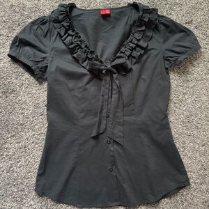 Esprit- Y2K ruffle blouse